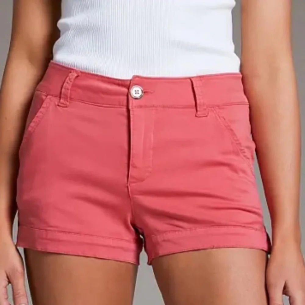 ❤️3X20 OLD NAVY Women Salmon pink chino shorts | 8